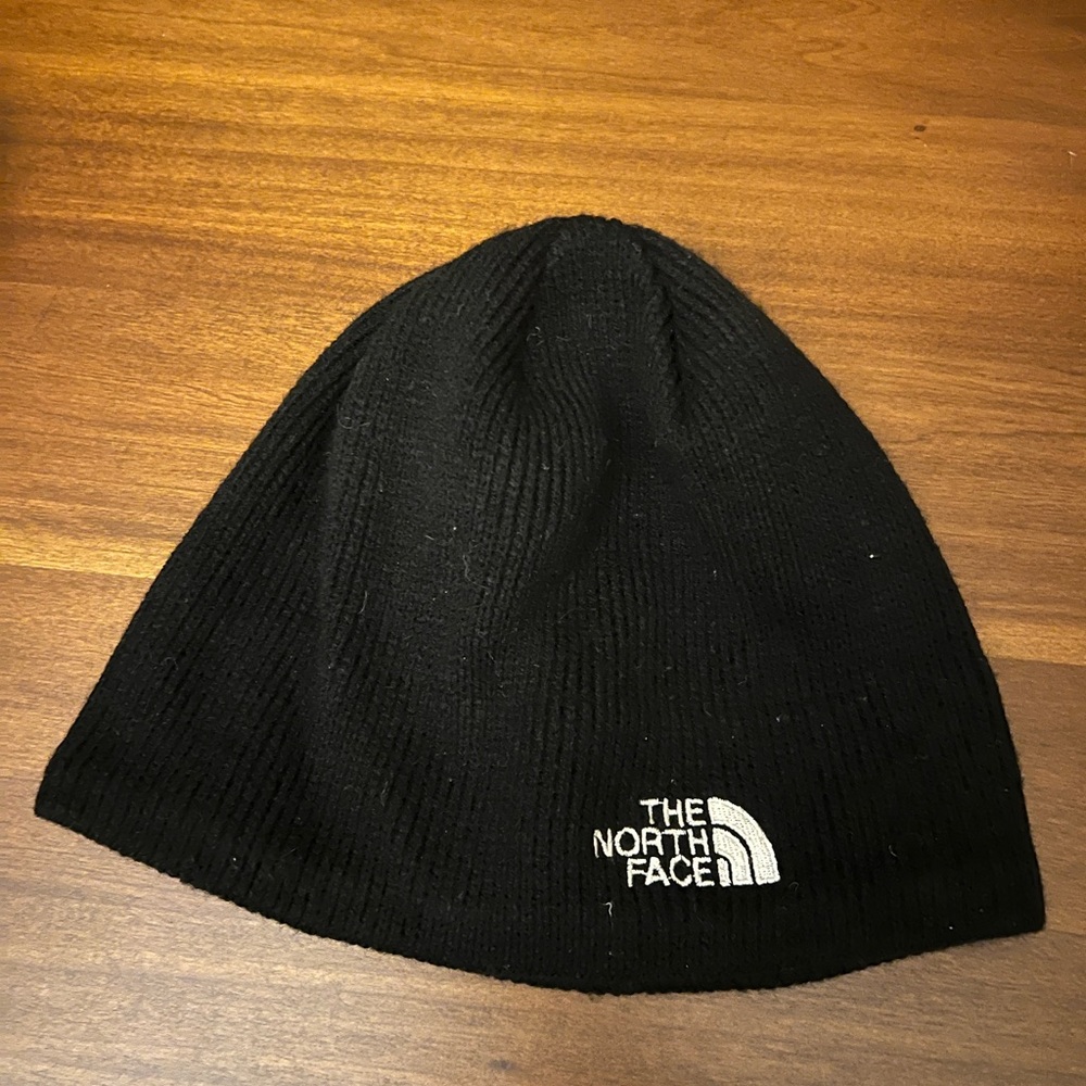 Northface black beanie winter hat